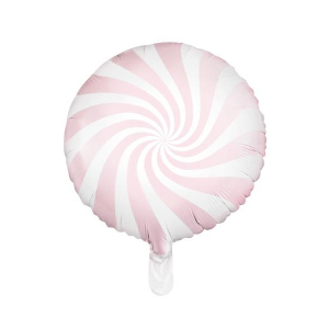 Rosa Folieballong Rund 45cm
