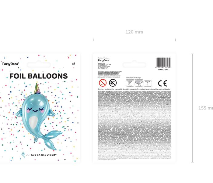 Folieballong Narval