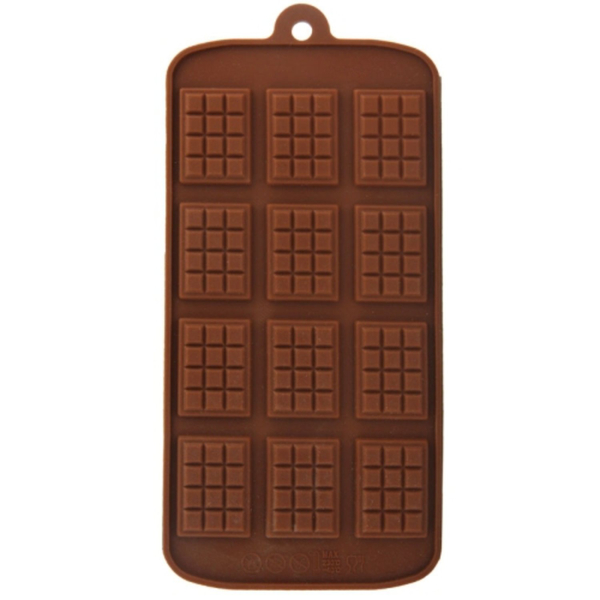 Mini-chokladkaka 12 Bitar Silikonform Chokladform