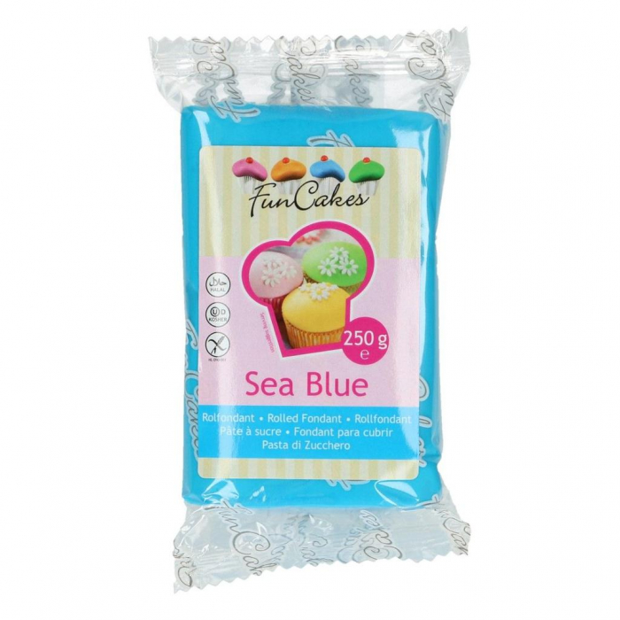 FunCakes - Blå/Sea Blue Sockerpasta 250g