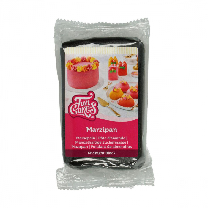 FunCakes Marsipan Midnight Black 250g, Svart