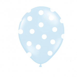 Ballonger Prickar - Ljusblå 30cm