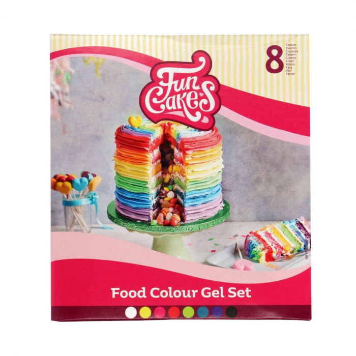 FunCakes - Geléfärg Multipack 8st färger