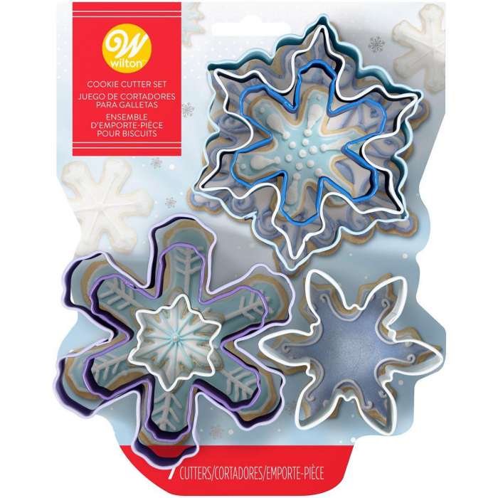 Wilton Utstickare Snöflingor Snowflakes, 7 st