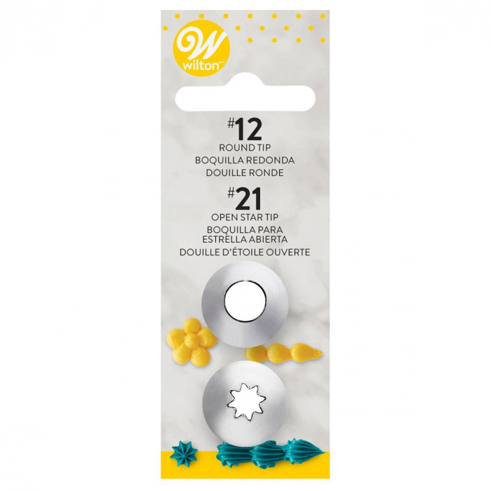 Wilton Tyll Decorating Tip Set #012, #021