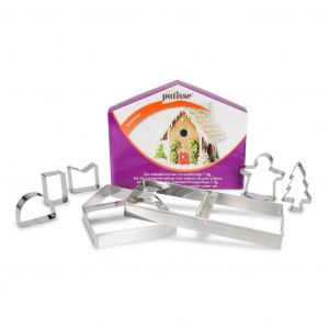 Patisse Mall Pepparkakshus Utstickare Kakmått 7 st Cookie Cutter Cookie House