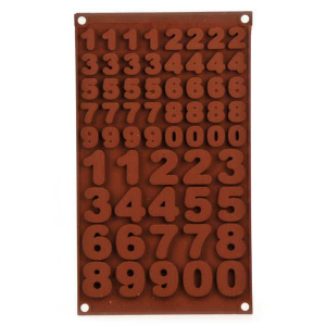 Stora Siffror 1-9 SIlikonform Chokladform Pralinform Choklad Gjutform Bakform