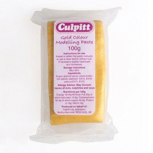 Culpitt Modelleringspasta Guld, Gold -100g-