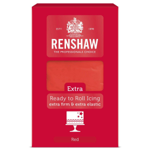 Renshaw - Röd Sockerpasta Red Rolled Fondant Extra 1kg