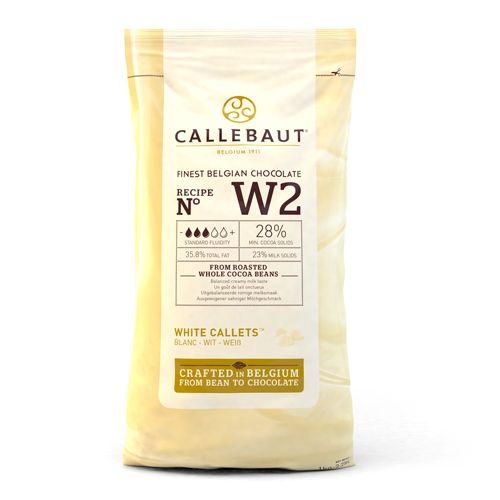 Belgisk Vit Choklad, 1 kg - Callebaut W2