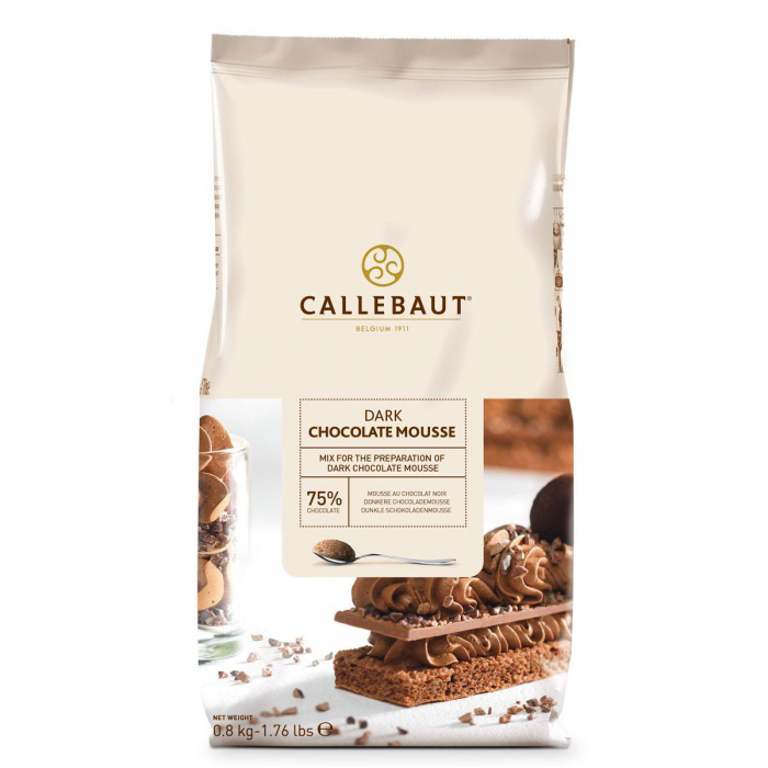 Callebaut Mörk Chokladmousse 0.8kg Färdig Mix för Mousse