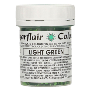 Sugarflair Chokladfärg Ljusgrön, Light Green35g