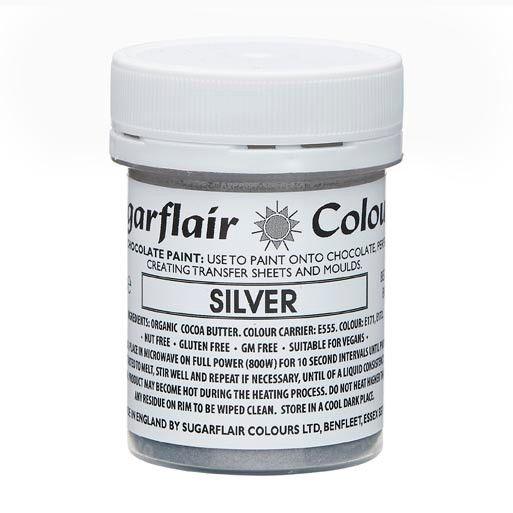 Chokladfärg Silver - Sugarflair