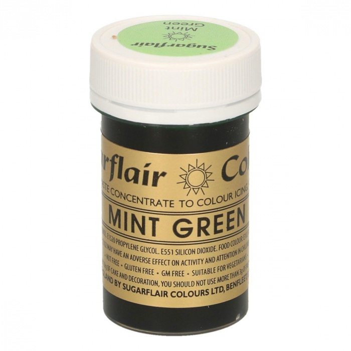 Sugarflair - Mint Grön Ätbar Färg 20g | Mint Green Paint