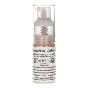 Sugarflair - Guld Glitterspray 10g | Extreme Gold