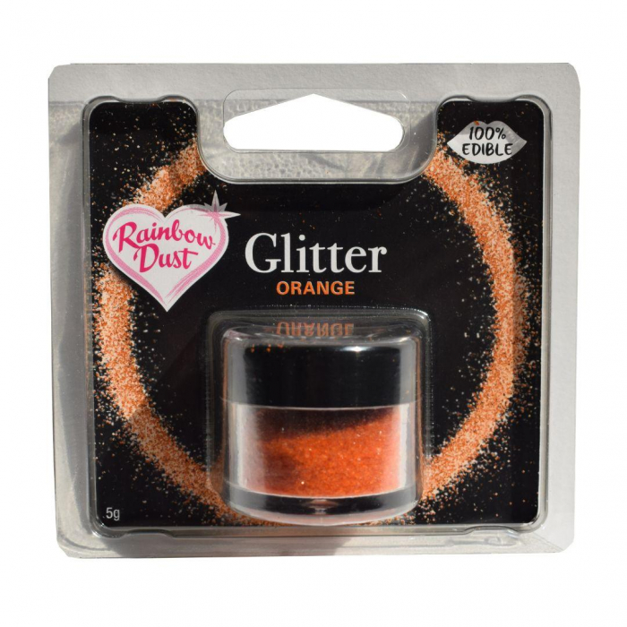 Rainbow dust - Glitter Pulverfärg Orange - 3g