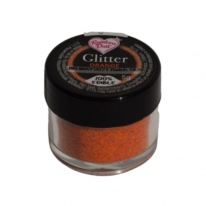 Rainbow dust - Glitter Pulverfärg Orange - 3g