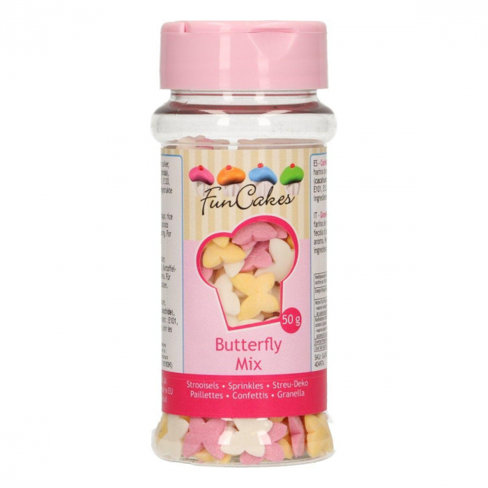 FunCakes - Butterfly Mix Fjärilar Strössel 50g