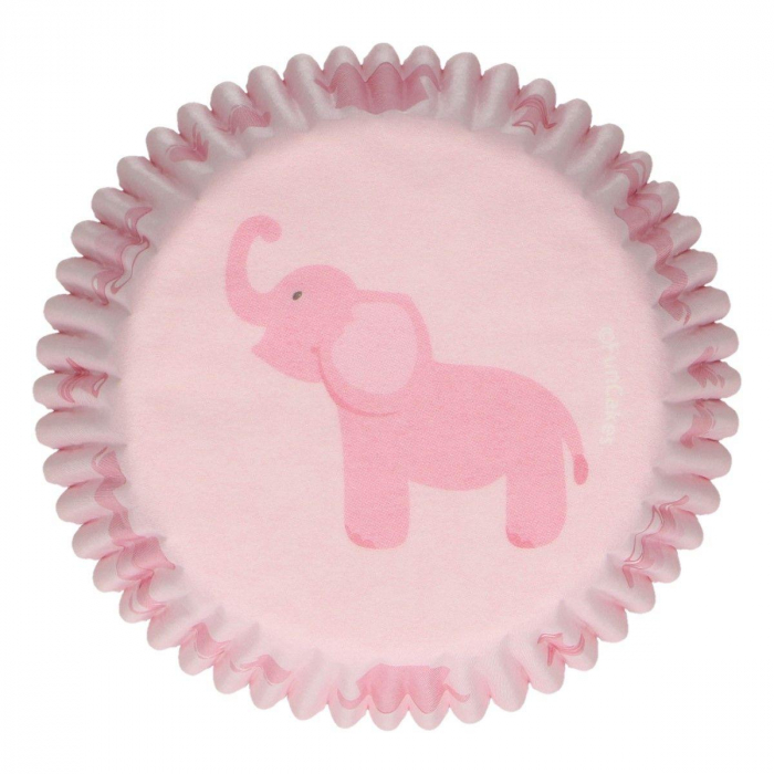 Muffinsformar Rosa Elefant 48st- Funcakes