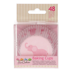 Muffinsformar Rosa Elefant 48st- Funcakes