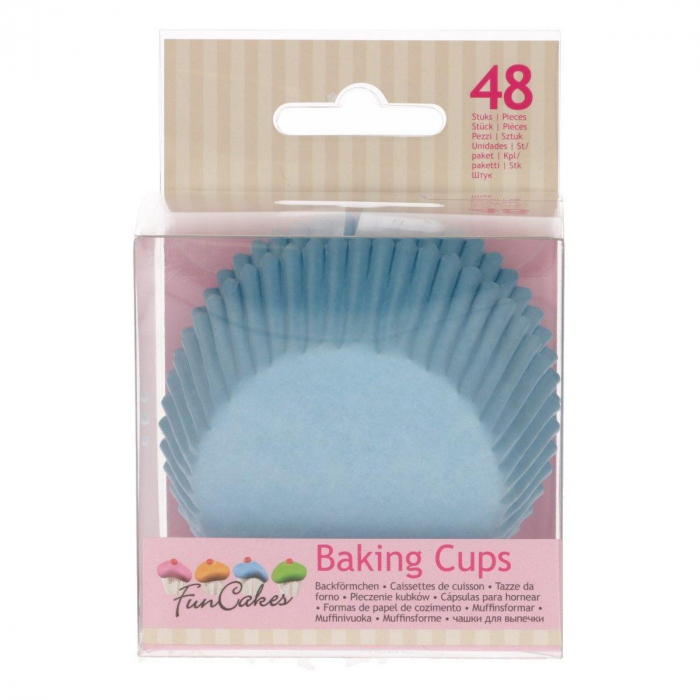 Muffinsformar Ljusblå 48st- Funcakes