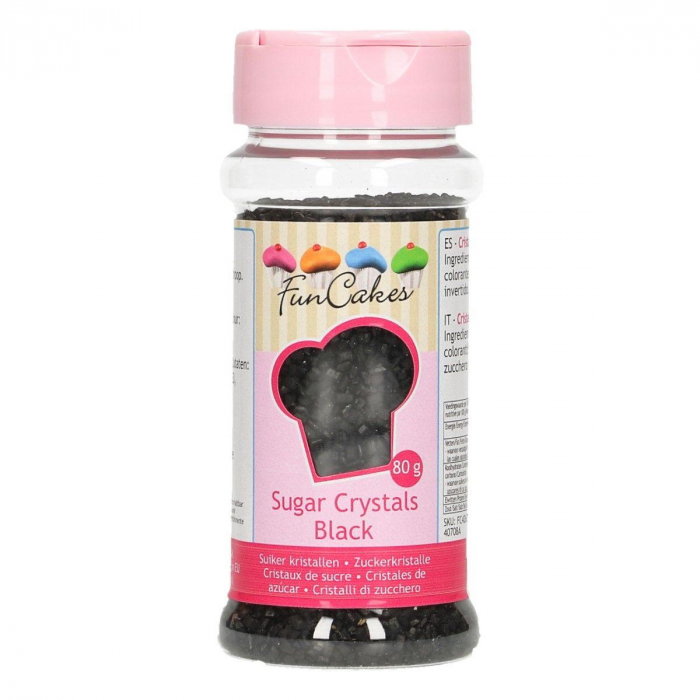 FunCakes - Färgat Socker Svart 80g