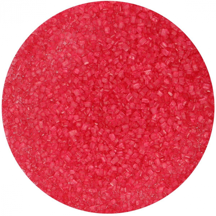 FunCakes - Färgat Rött Socker Coloured Sanding Sugar Red Strössel