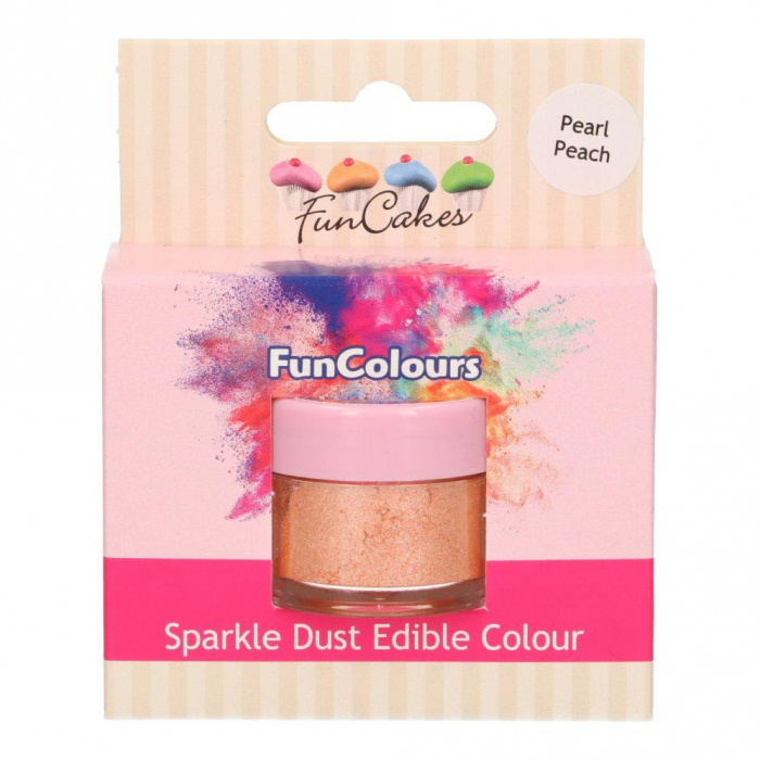 FunCakes - Pärlrosa Skimrande Pulverfärg | Pearl Peach