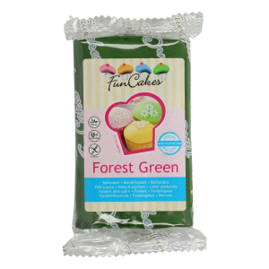 FunCakes - Mörkgrön Sockerpasta Forest Green 250g