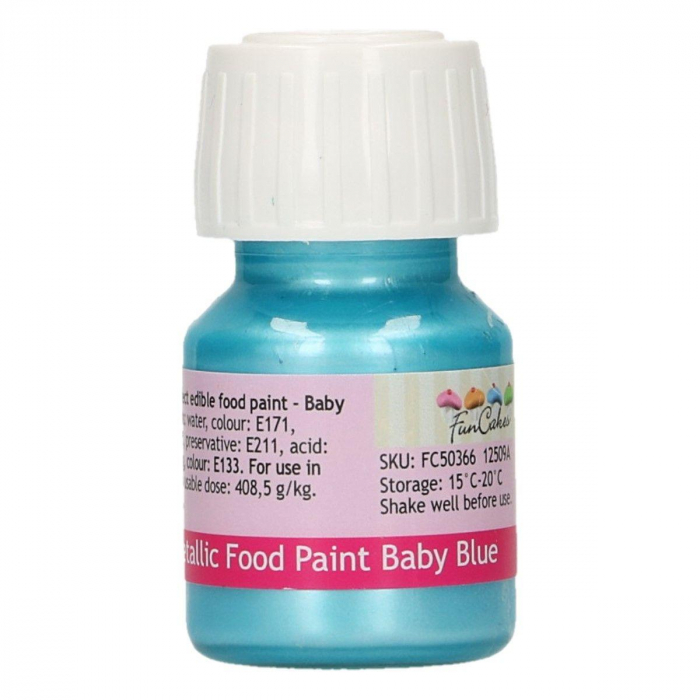 FunCakes - Ljusblå Ätbar Färg 30ml | Baby Blue