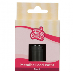 FunCakes - Svart Ätbar Färg 30ml | Black