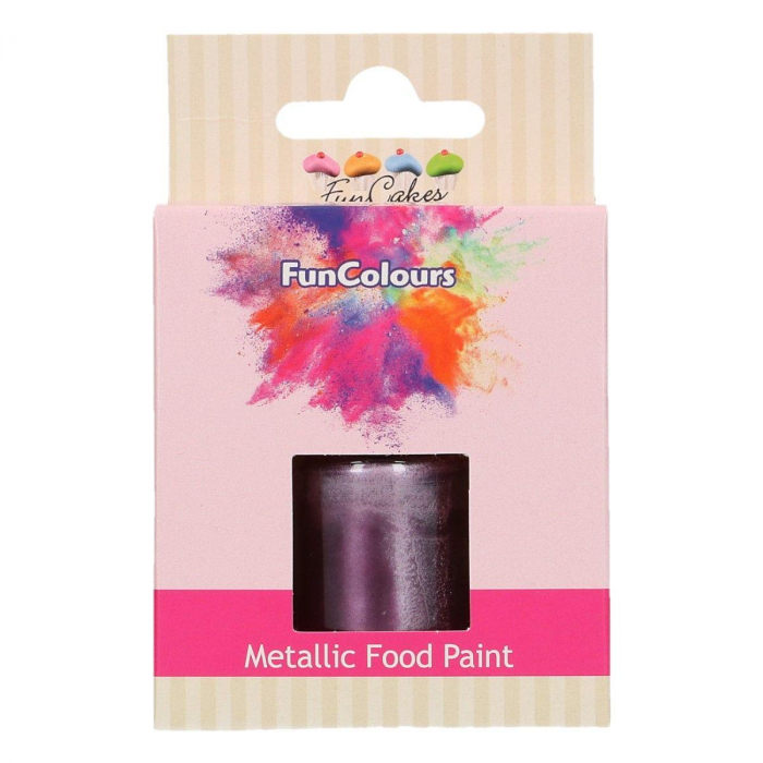 FunCakes FunColours Metallic Food Paint Lila 30ml