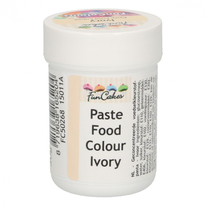 FunCakes – Ivory Pastafärg – Paste Food Colour 30g