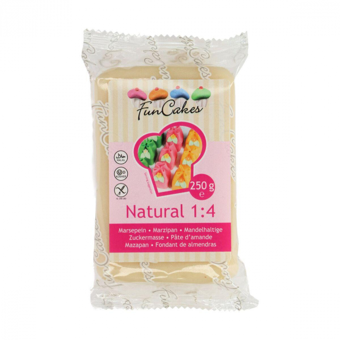 FunCakes Marsipan, Naturvit 1:4 Natural