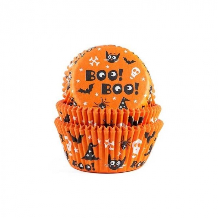 House of Marie Muffinsform Halloween Scary , 50st Orange Cupcakes