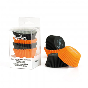 Muffins Formar Orange, Svarta 75st - Decora