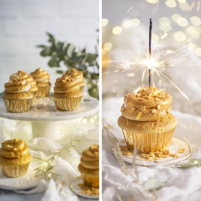 Guld Muffinsformar Folierade 60 st Cupcakes Muffins Formar - Decora