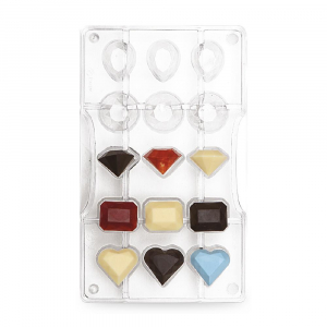Chokladform Pralinform Ädelstenar - Decora