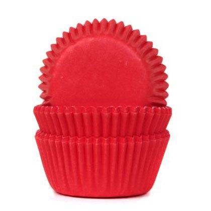Mini-muffinsform, Red Velvet, Röda 60st - House of Marie