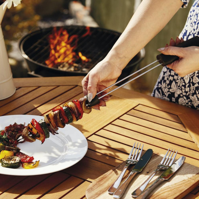 Double Pronged Slider Barbecue Skewer - MasterClass, Kitchen Craft