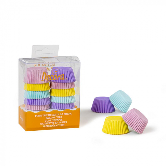 Blandade Mini-muffinsformar Pastel 200st- Decora