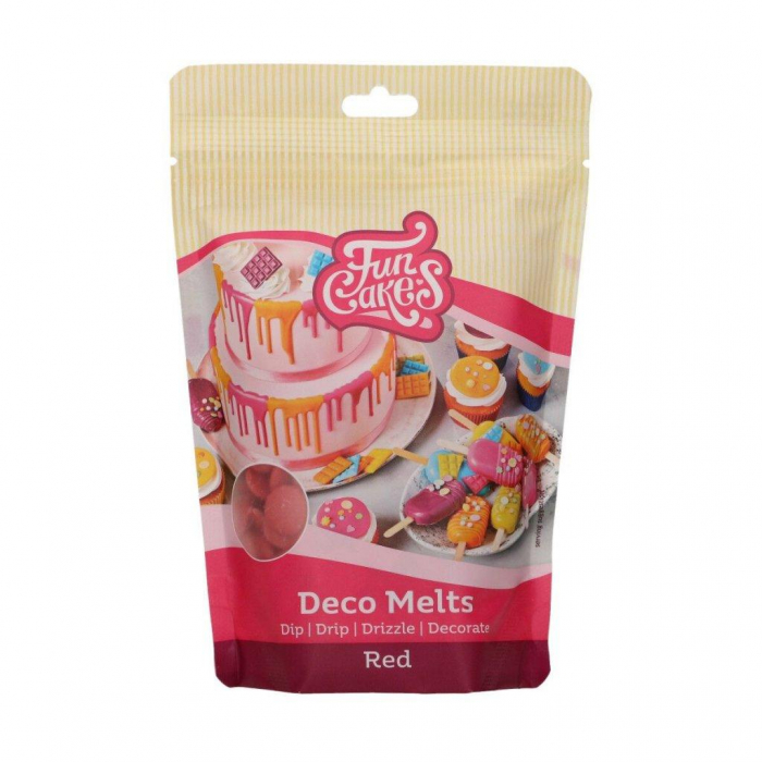 FunCakes - Röd Deco Melts 250 g