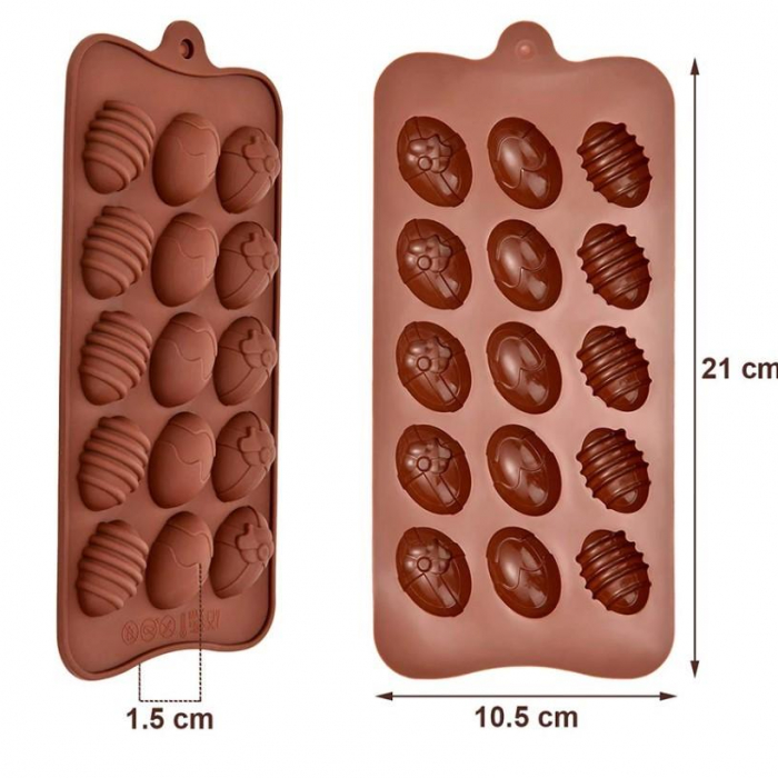 Små Ägg Påskägg Silikonform Chokladform Pralinform Form för Praliner