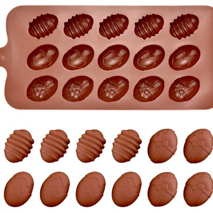Små Ägg Påskägg Silikonform Chokladform Pralinform Form för Praliner