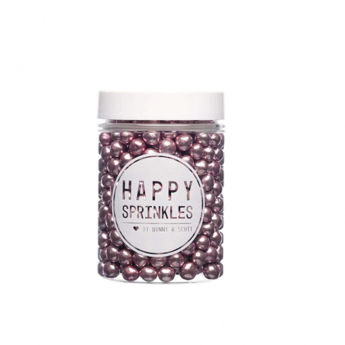 Happy Sprinkles - Choco Pink Metallic Strössel