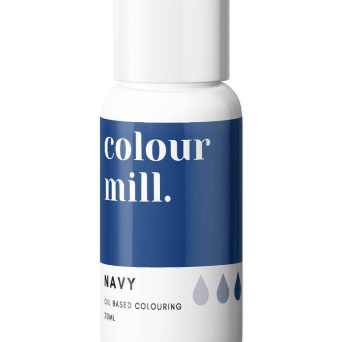 Navy Marinblå Chokladfärg Oljebaserad Ätbar Färg 20ml - Colour Mill