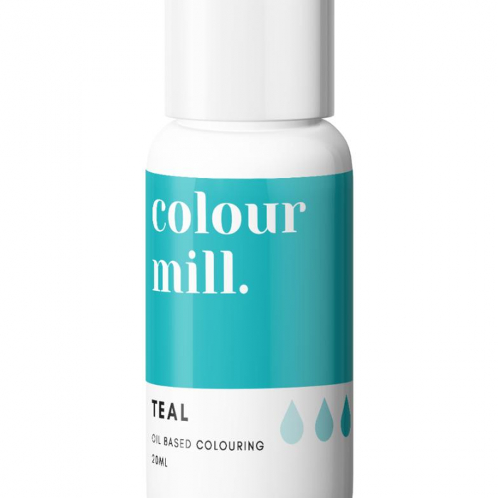 Teal Chokladfärg Oljebaserad Ätbar Färg 20ml - Colour Mill
