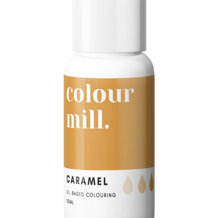 Caramel Chokladfärg Oljebaserad Ätbar Färg 20ml - Colour Mill