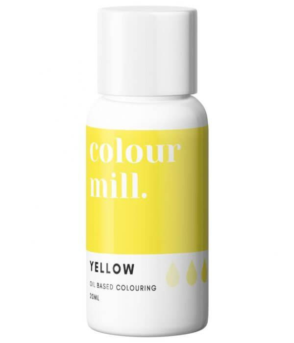 Yellow Gul Chokladfärg Oljebaserad Ätbar Färg 20ml - Colour Mill