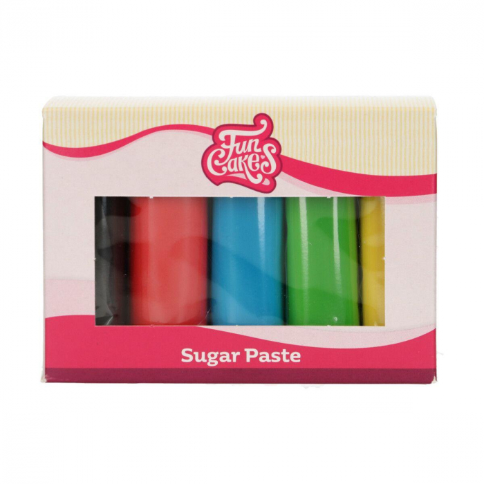 FunCakes - Grundfärger/Essential Sockerpasta Multipack | 5x100g